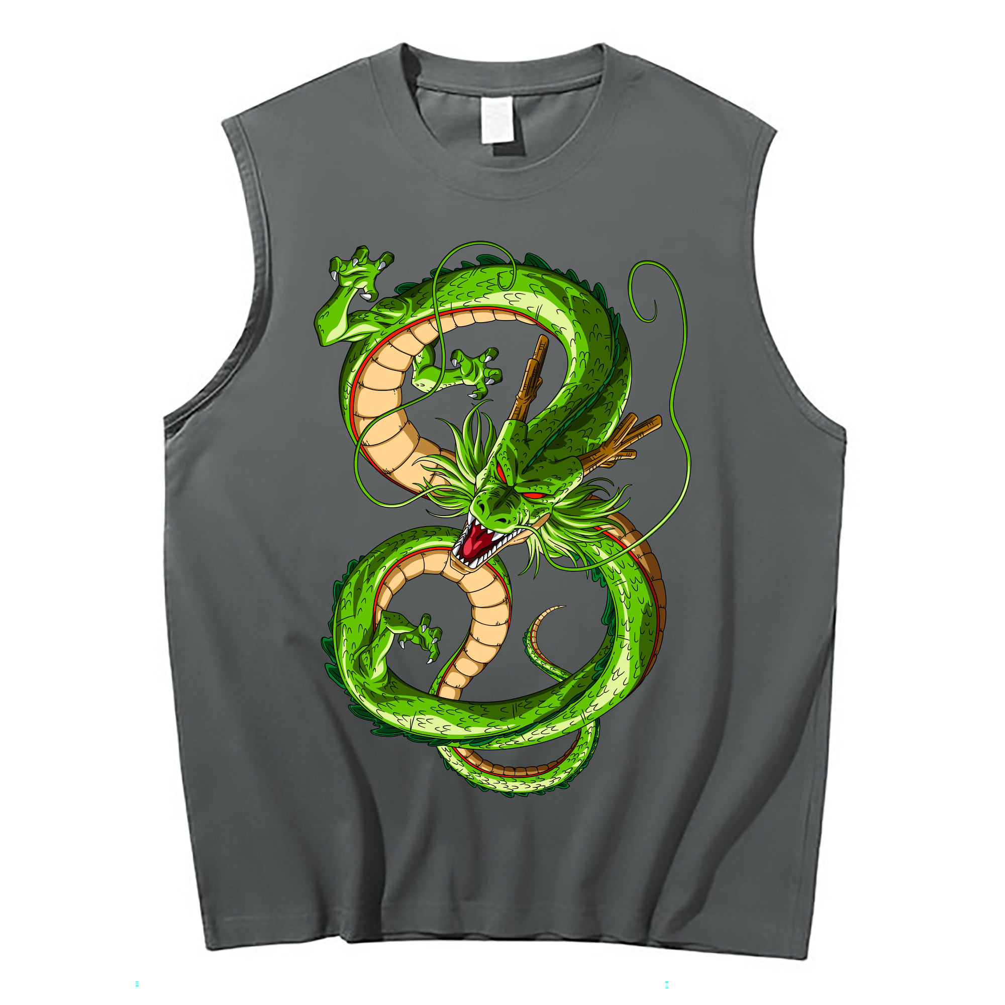 （画像用） ドラゴンボール 神龍 シェンロン DRAGON BALL Shenron コットン100％タンクトップ（フロントプリント）